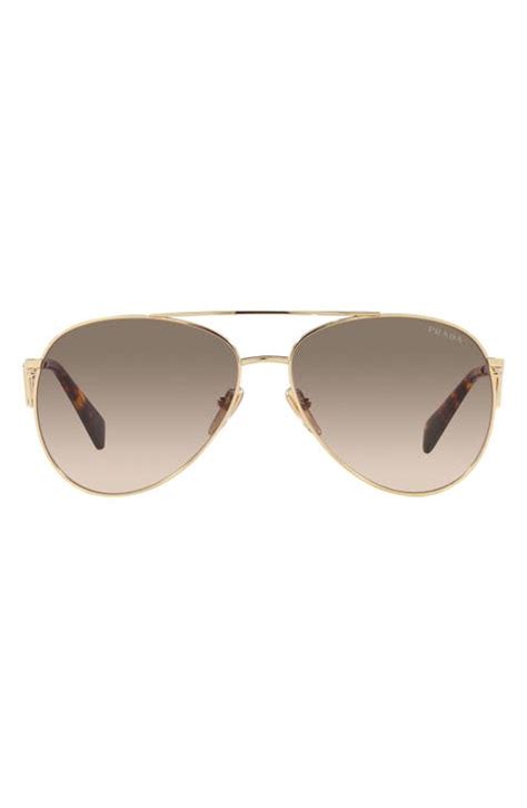 prada aviator sunglasses gold|prada sunglasses nordstrom.